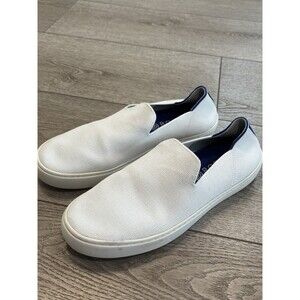 Rothy's Womens The Original Slip On Sneaker White Sneakers Size 10 Comfort Shoes